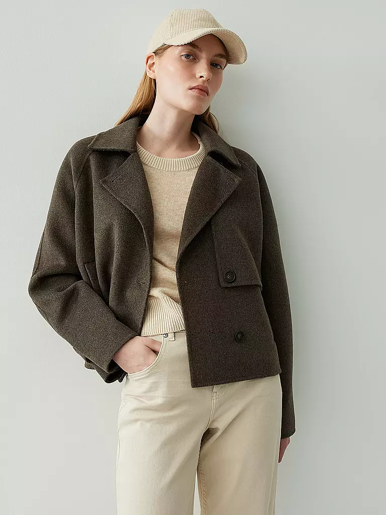 OPUS | Chaqueta de lana HAILI | Marrón