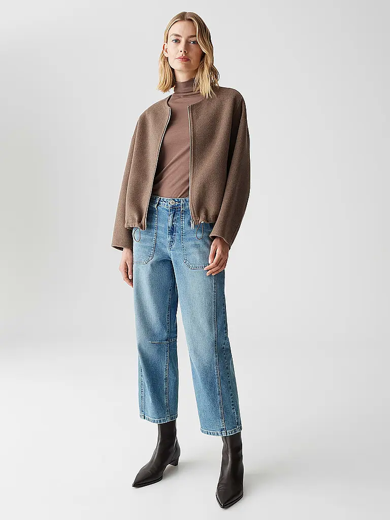 OPUS | Chaqueta de lana HIKONA | Marrón