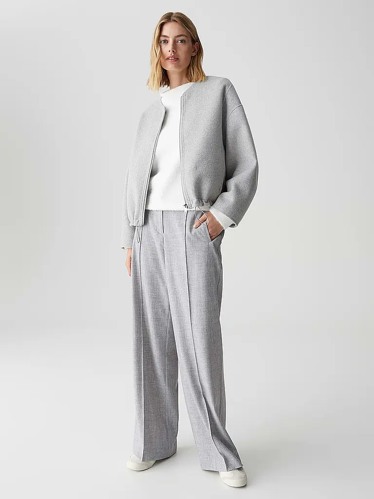 OPUS | Chaqueta de lana HIKONA | Gris claro