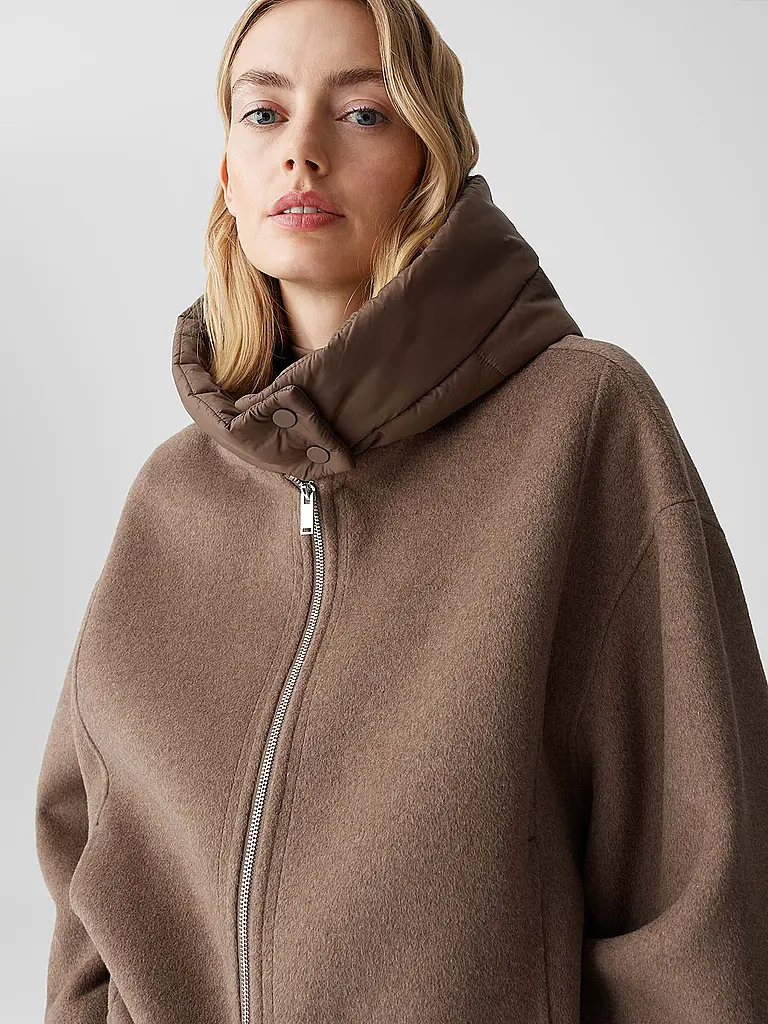 OPUS | Chaqueta de lana HIKONA | Marrón