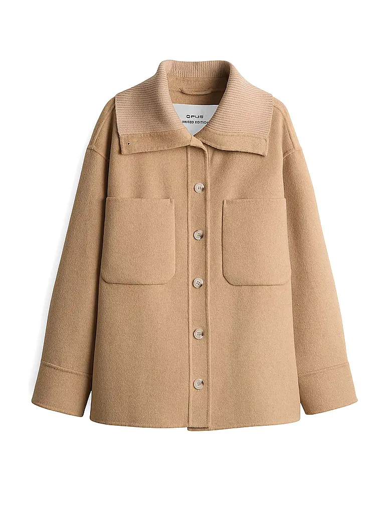 OPUS | Chaqueta de lana JOSIA | Marrón claro