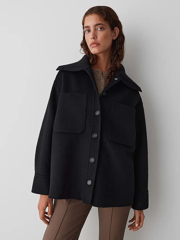 OPUS | Chaqueta de lana JOSIA | Negro