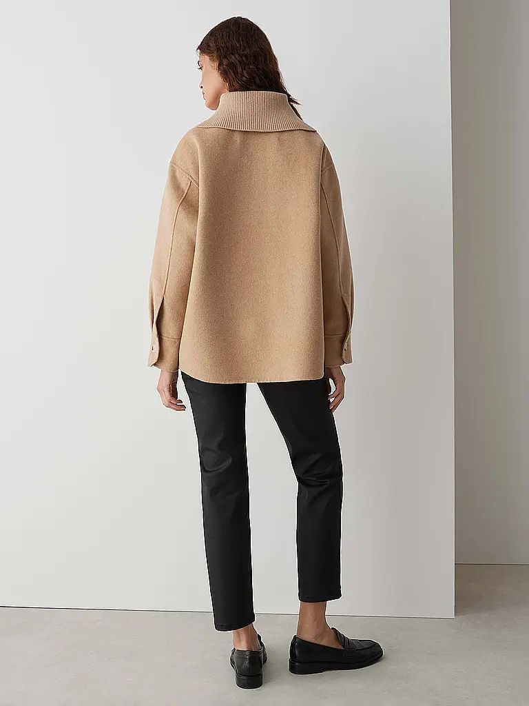 OPUS | Chaqueta de lana JOSIA | Marrón claro