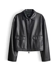 OPUS | Chaqueta en óptica de cuero JOSMICA | Negro