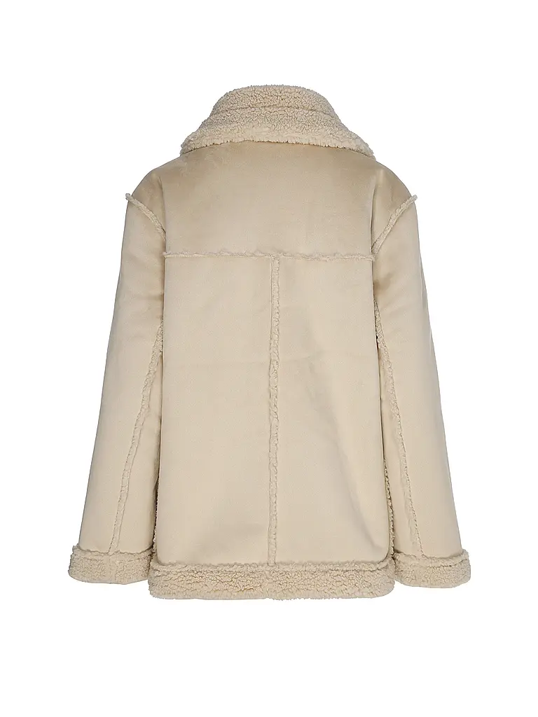 OPUS | Chaqueta reversible con aspecto de piel HENOLA | beige