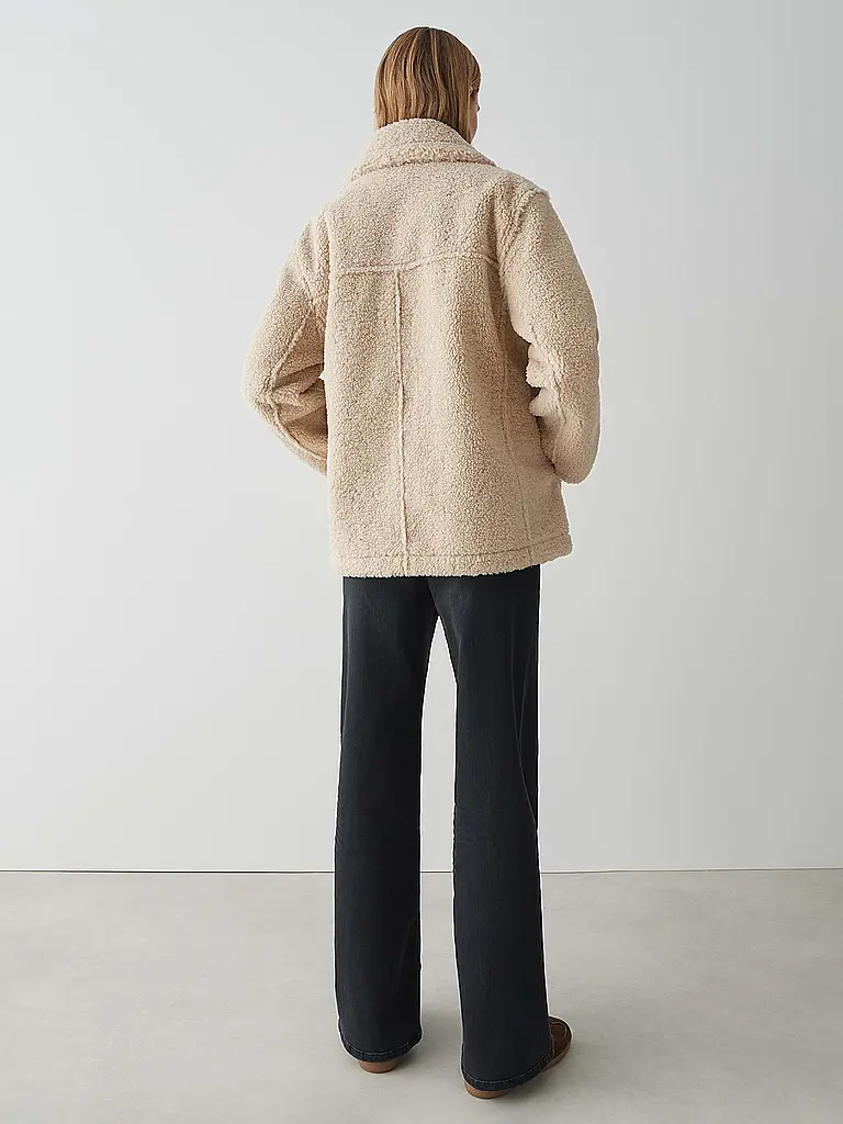 OPUS | Chaqueta reversible con aspecto de piel HENOLA | beige