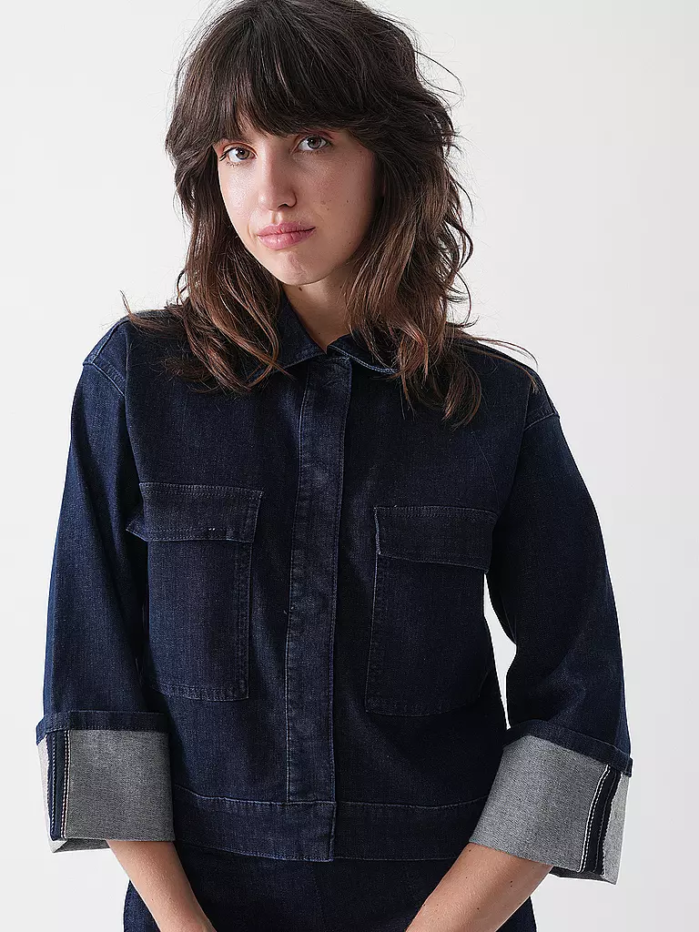 OPUS | Chaqueta vaquera HOLLICE | Azul oscuro