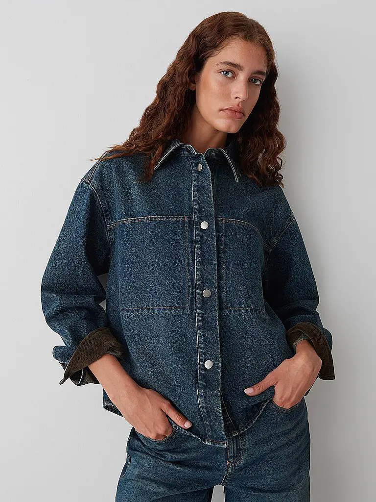 OPUS | Chaqueta vaquera JASPA | Azul oscuro