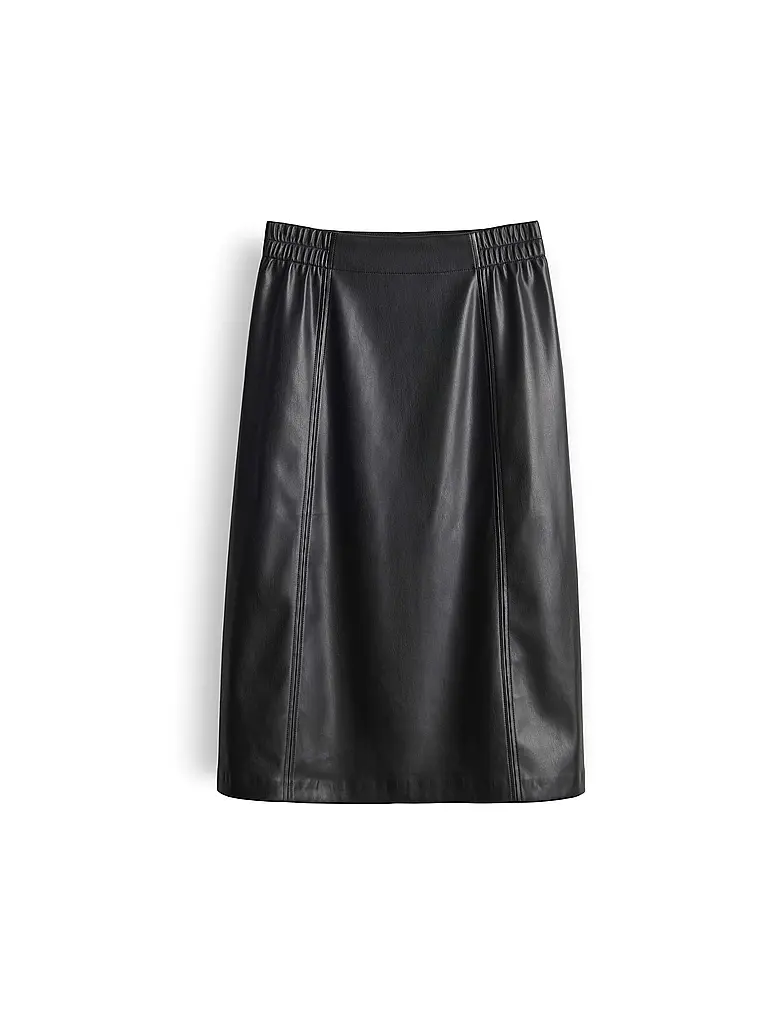 OPUS | Falda de efecto cuero ROGA | Negro