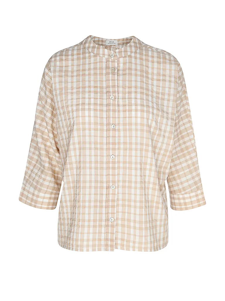 OPUS | Hemdbluse FOUNTRY | Marrón claro