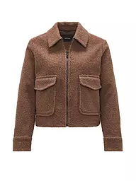 OPUS | Jacke in Felloptik HOLMA | Marrón