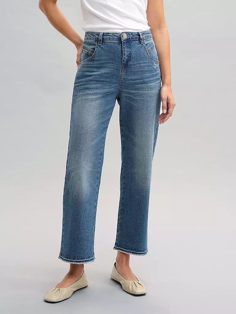 OPUS | Jeans Flared Fit 7/8 LANI TWIST | Azul