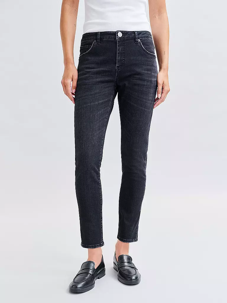OPUS | Jeans Slim Fit EVITA | Negro