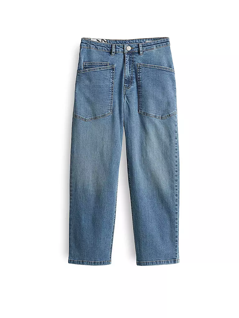OPUS | Jeans Tapered Fit 7/8 LISSIE CARGO | Azul
