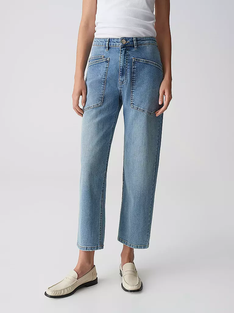 OPUS | Jeans Tapered Fit 7/8 LISSIE CARGO | Azul