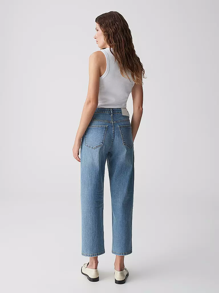 OPUS | Jeans Tapered Fit 7/8 LISSIE CARGO | Azul