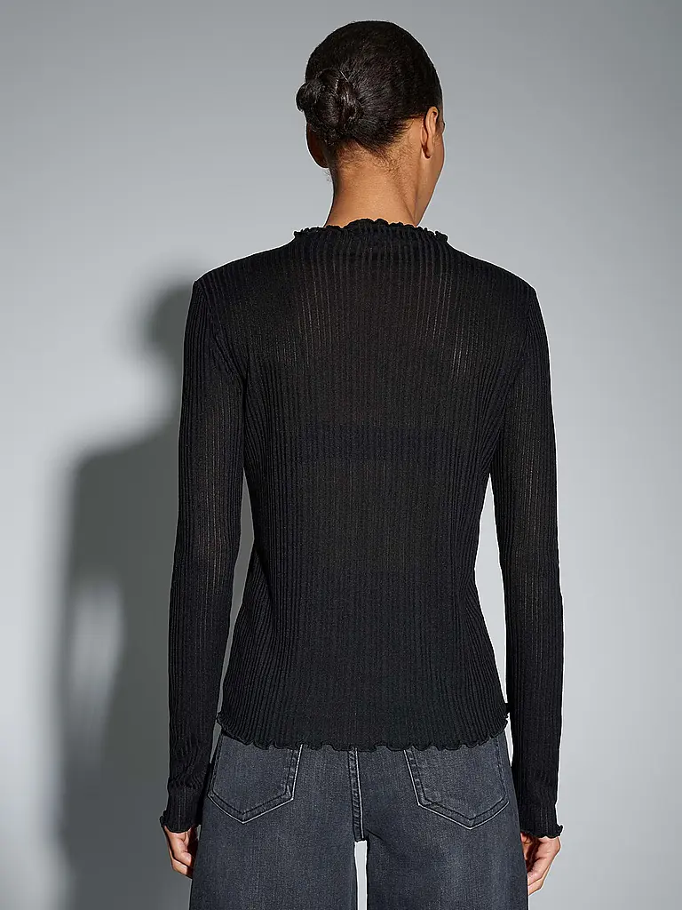 OPUS | Langarmshirt SIVI | Negro