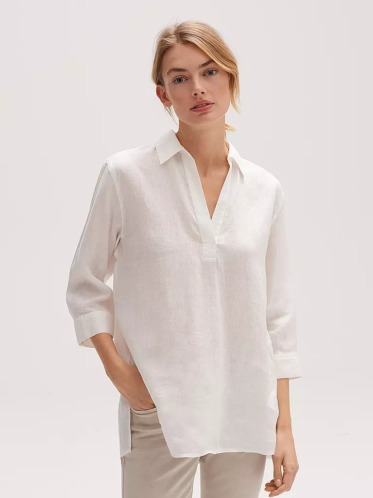 OPUS | Leinenbluse FENGANI | Blanco