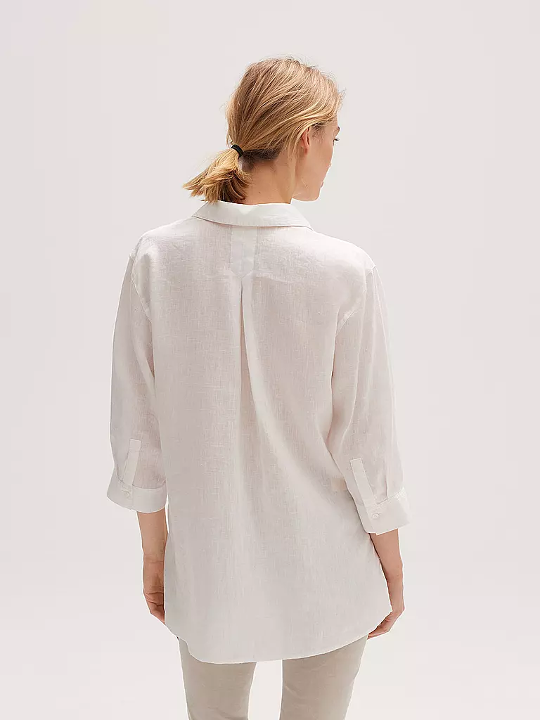 OPUS | Leinenbluse FENGANI | Blanco