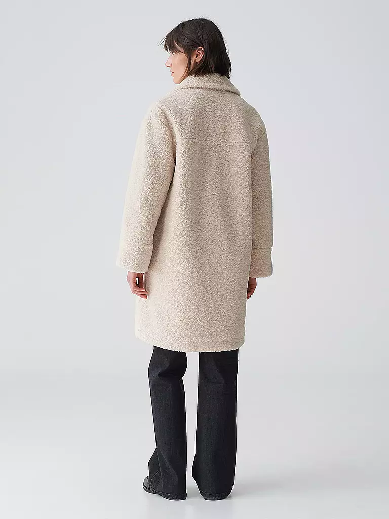 OPUS | Mantel in Felloptik HONISE | Beige