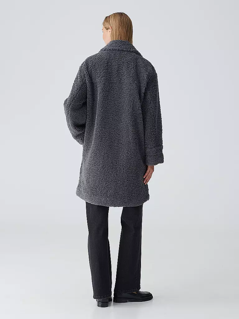 OPUS | Mantel in Felloptik HONISE | Gris