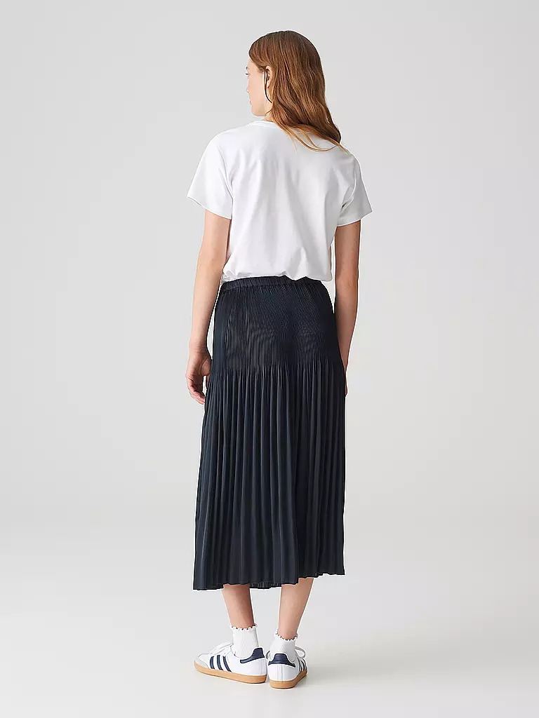 OPUS | Midi falda RIBANE FRENCH | Azul oscuro