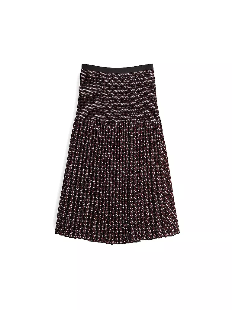 OPUS | Midi falda RIBANE LONDON | Rojo oscuro