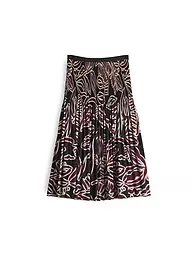 OPUS | Midi falda RIBANE TROPICAL | Rojo oscuro