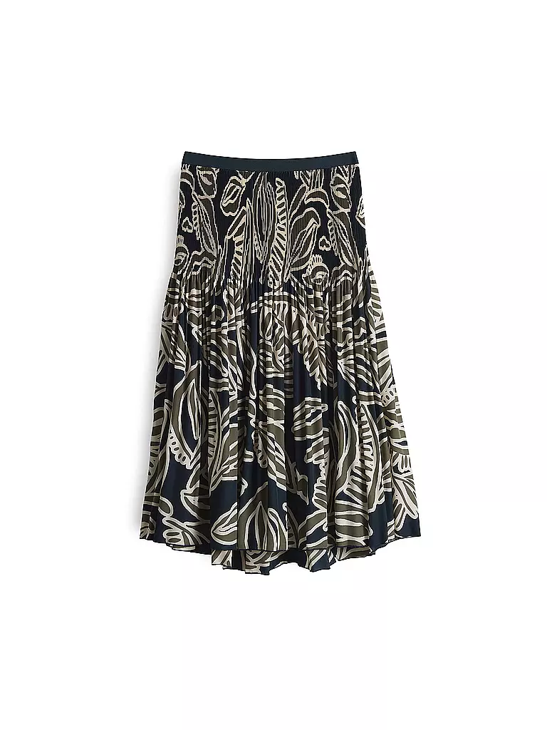 OPUS | Midi falda RIBANE TROPICAL | Oliva