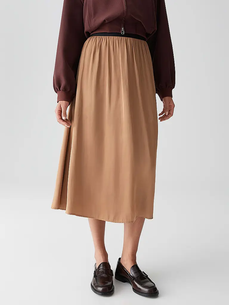 OPUS | Midi falda RINKELLE ICONIC | Mostaza
