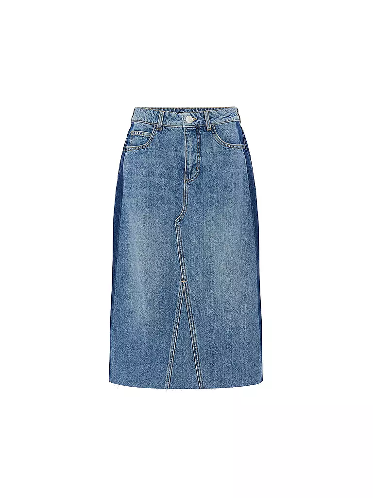 OPUS | Midi falda RINSO STRIPE | Azul