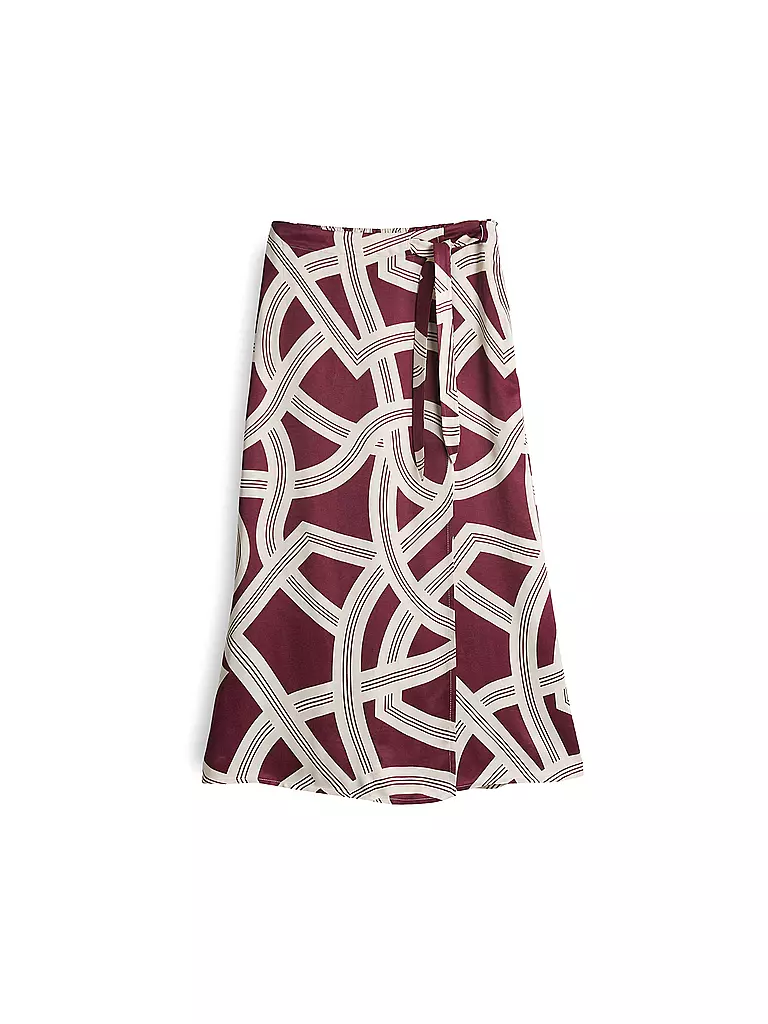 OPUS | Midi falda ROBALI LANE | Rojo oscuro
