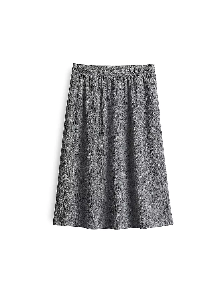 OPUS | Midi falda ROPANI CRINKLE | Azul oscuro