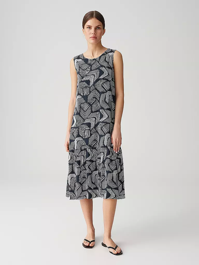 OPUS | Midikleid WICY MOVE | Azul oscuro