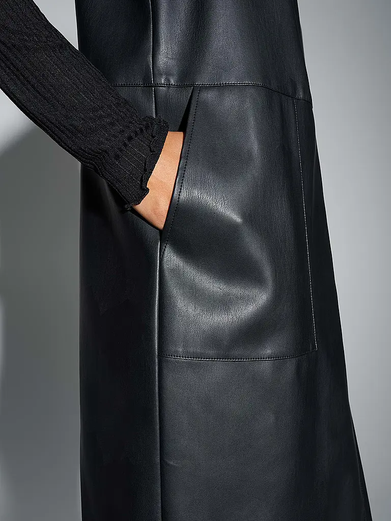 OPUS | Minivestido de efecto cuero WANCY | Negro