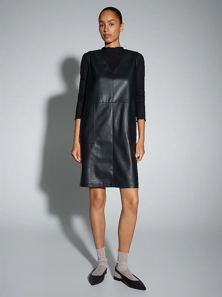 OPUS | Minivestido de efecto cuero WANCY | Negro