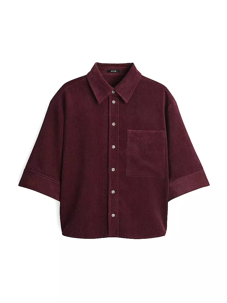 OPUS | Overshirt FAISA | Rojo oscuro