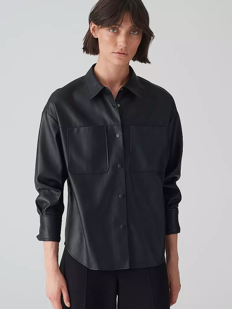 OPUS | Overshirt FIRIUS | Negro