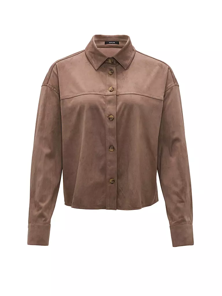 OPUS | Overshirt FONTEGA | Marrón