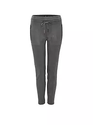 OPUS | Pantalón de efecto cuero ELVINA CARGO | Gris