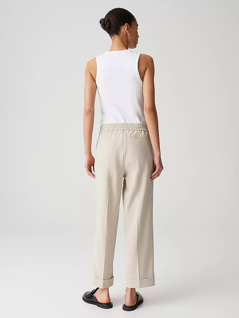 OPUS | Pantalón de vestir 7/8 MELOSA CITY | Beige