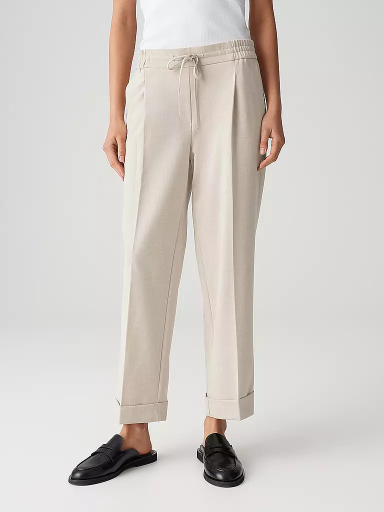 OPUS | Pantalón de vestir 7/8 MELOSA CITY | Beige