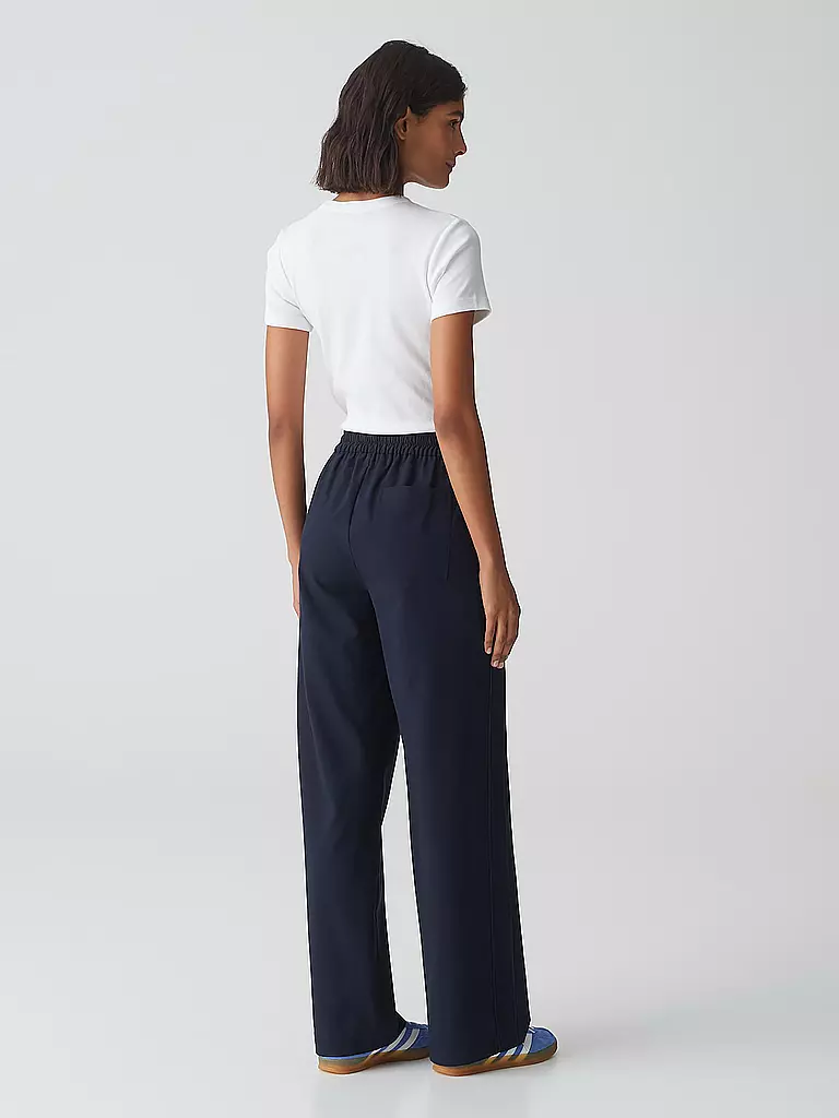 OPUS | Pantalón de vestir de corte ancho MAROU DYNAMIC | Azul oscuro