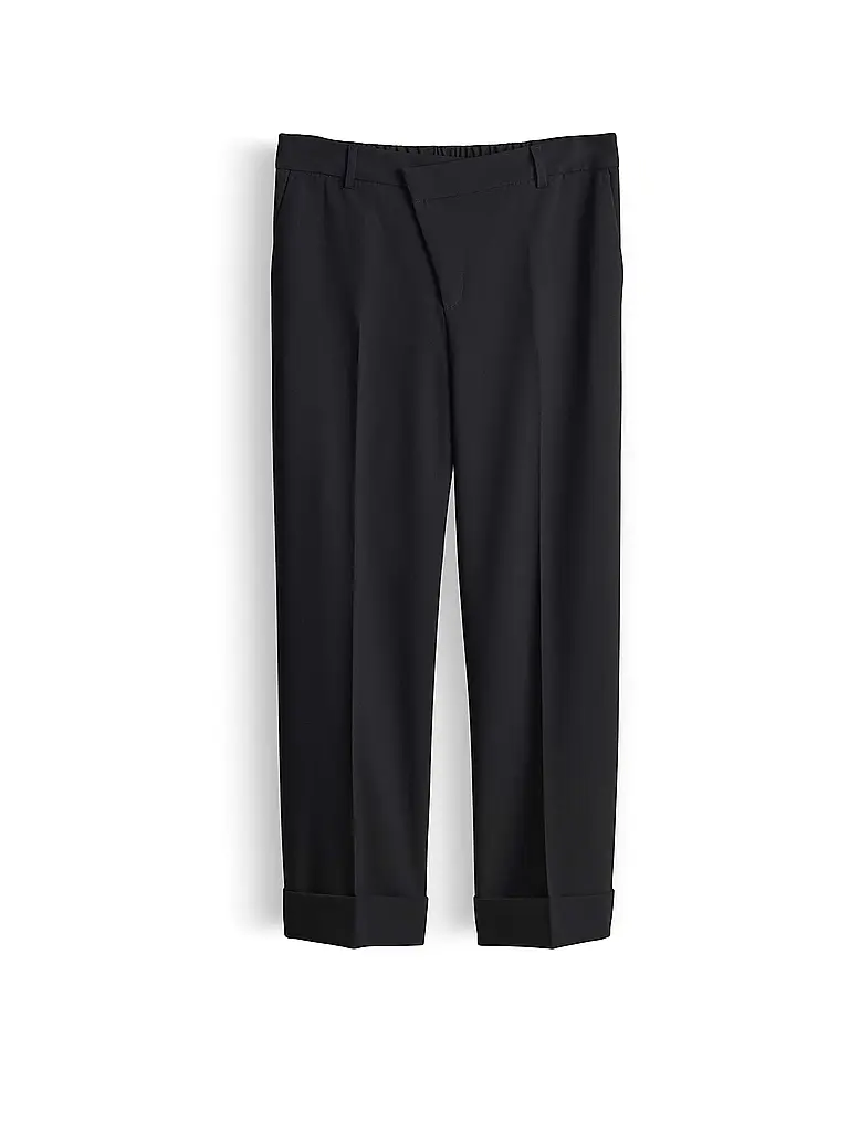 OPUS | Pantalón de vestir MEERI CRISSCROSS | Negro