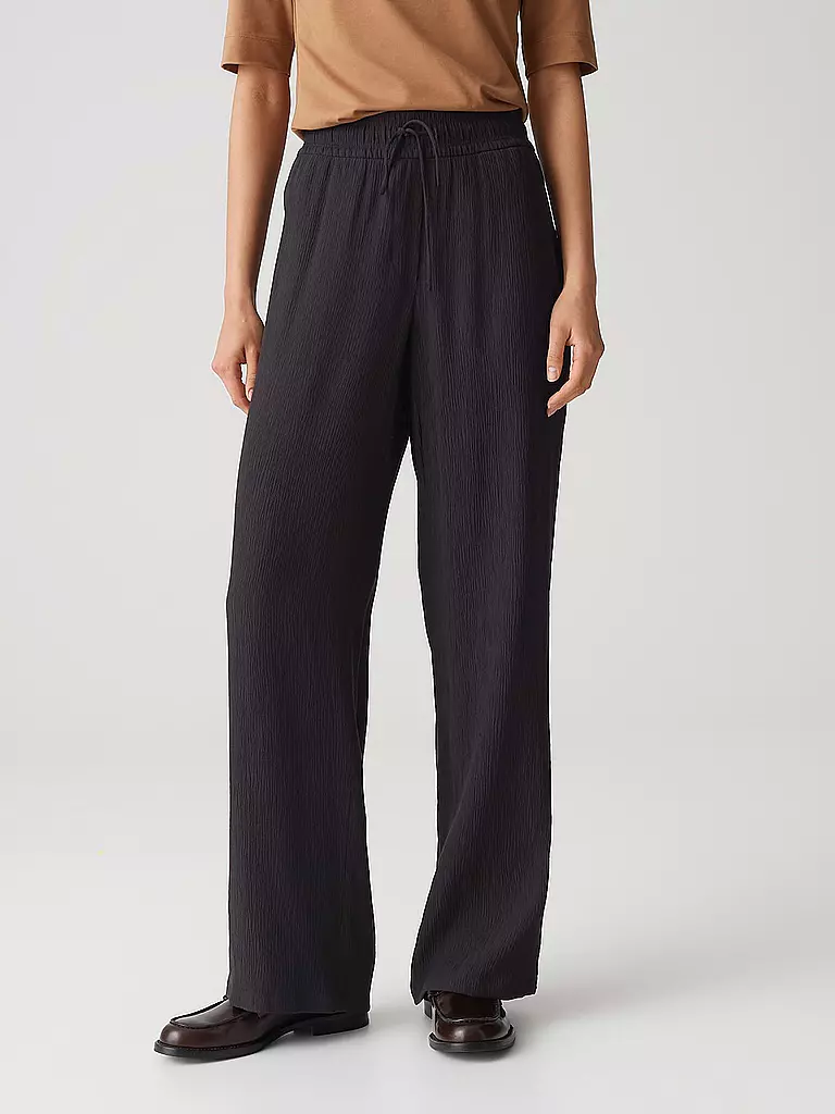 OPUS | Pantalón Jogging Fit MAROU CRINKLE | Marrón