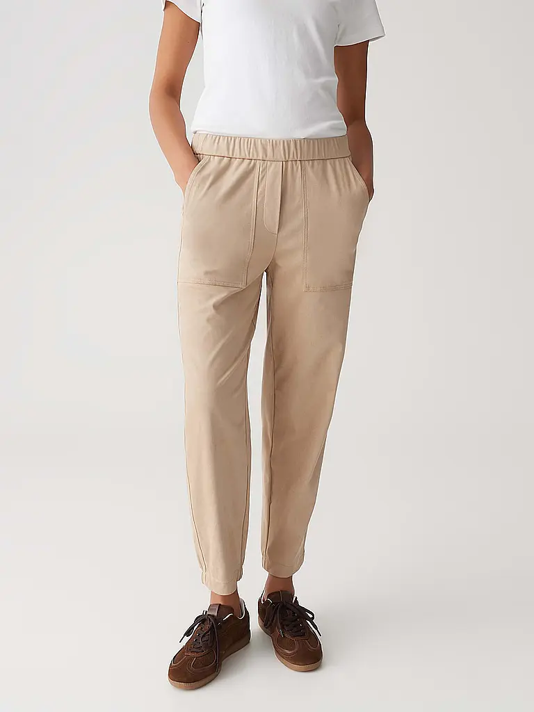 OPUS | Pantalón Jogging Fit MYHA VELOUR | Beige