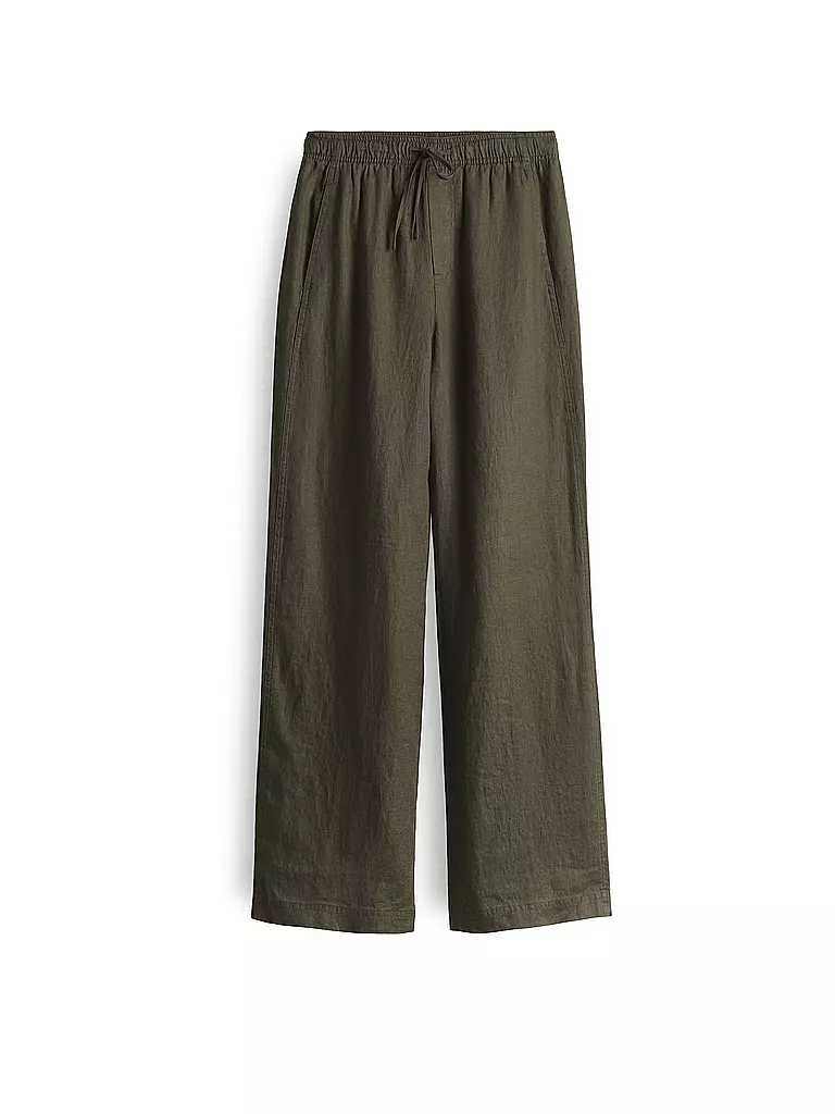 OPUS | Pantalones de lino MILENI | Oliva