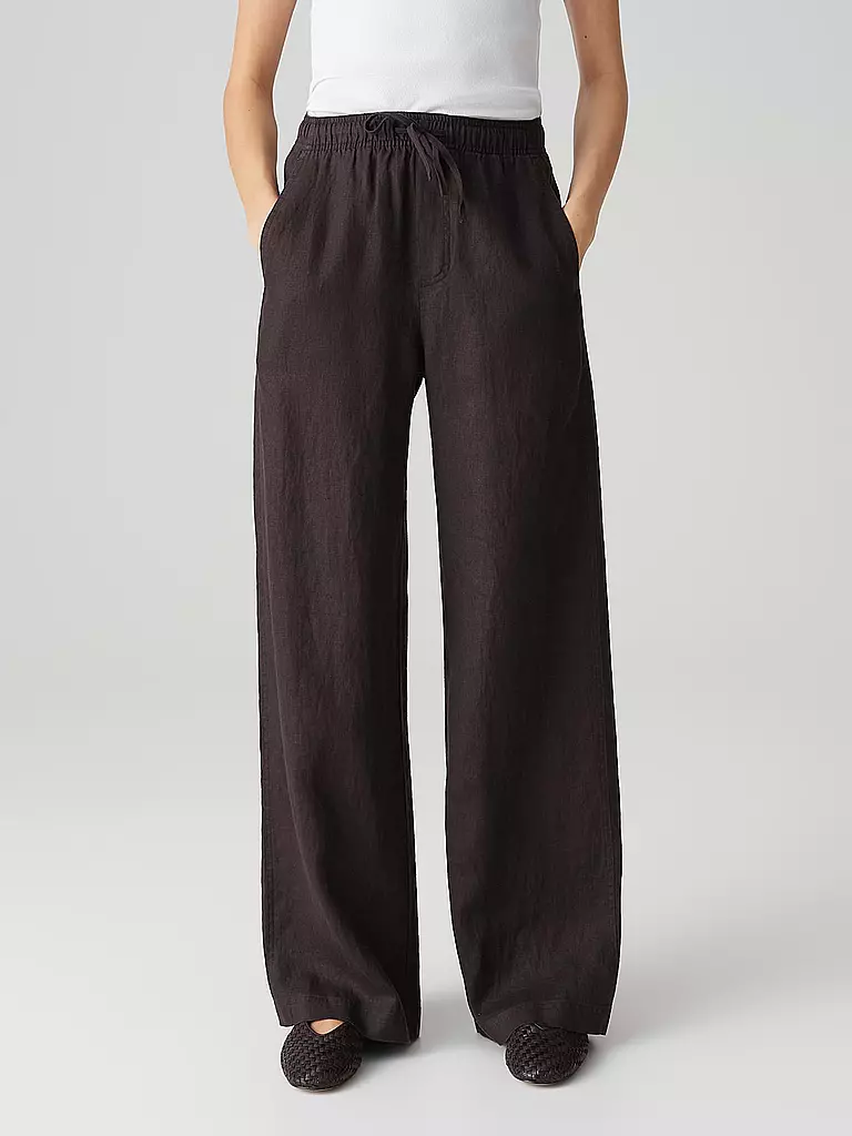 OPUS | Pantalones de lino MILENI | Marrón