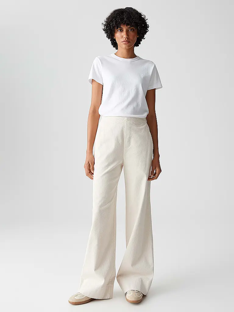 OPUS | Pantalones Marlene MILENI CARGO | Crema