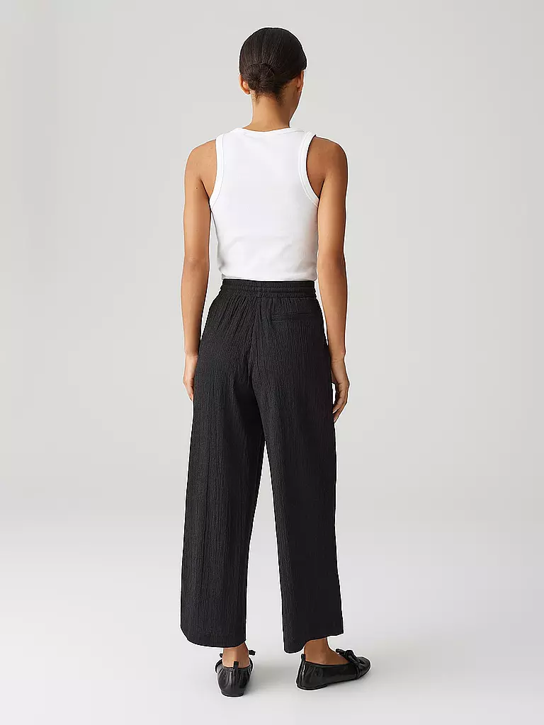 OPUS | Pantalones Marlene MILENI CRINKLE | Negro